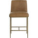 Lathan 38.25 inch Tan Leather Counter Stool